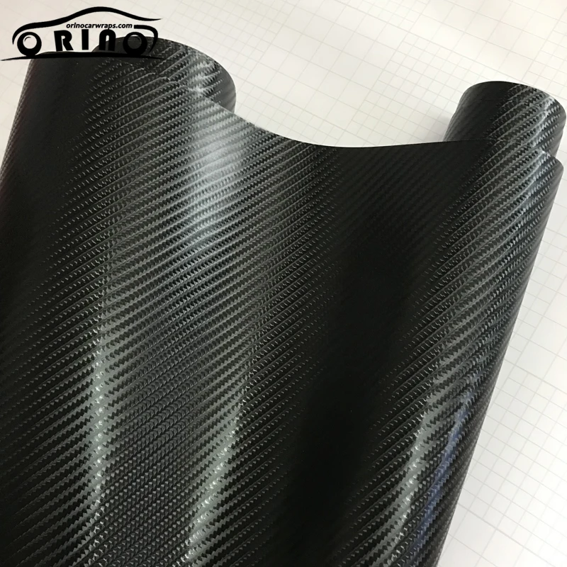 6D Black Carbon Vinyl Film Sticker-6