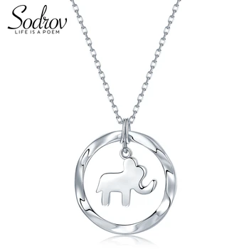 Sodrov 925 Sterling Silver Elephant Pendant Necklace Simple and Romantic Style Fine Jewelry Valentine's Gift for Women
Sodrov 925 Sterling Silver Elephant Pendant Necklace Simple and Romantic Style Fine Jewelry Valentine's Gift for Women