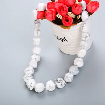 White Turquoise Necklace Women Jewelry Crystal Bohemian Classic Natural Stone Beads Power Reiki Female Choker Big necklace Yoga
White Turquoise Necklace Women Jewelry Crystal Bohemian Classic Natural Stone Beads Power Reiki Female Choker Big necklace Yoga
