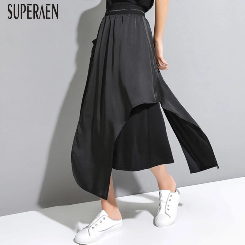 SuperAen New 2019 Summer Women's Casual Skirt Wild Casual Cotton Irregular Ladies Skirts Solid Color Fashion Europe Skirts
SuperAen New 2019 Summer Women's Casual Skirt Wild Casual Cotton Irregular Ladies Skirts Solid Color Fashion Europe Skirts