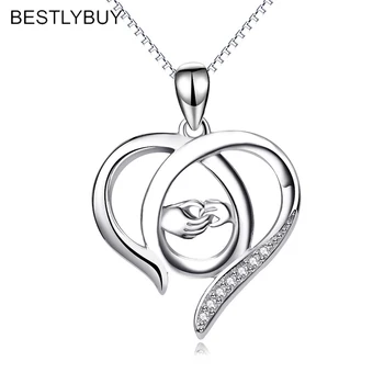 BESTLYBUY Mothers Day Gift Mother Baby Hand Holding Love Heart Pendant Necklace 925 Sterling Silver Mom Jewelry
BESTLYBUY Mothers Day Gift Mother Baby Hand Holding Love Heart Pendant Necklace 925 Sterling Silver Mom Jewelry