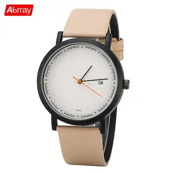 Abrray Pure Color Women Quartz Watch With Calendar Leather Strap Ladies Wristwatch Couple Lovers Watches Simple Design Clocks 
Abrray Pure Color Women Quartz Watch With Calendar Leather Strap Ladies Wristwatch Couple Lovers Watches Simple Design Clocks