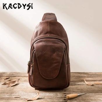 KACDYSI Handmade Genuine Leather Soft Men Chest Bag Retro Casual Latest Bosom Bag Cowhide Man Chest Pack Small Male Shoulder Bag
KACDYSI Handmade Genuine Leather Soft Men Chest Bag Retro Casual Latest Bosom Bag Cowhide Man Chest Pack Small Male Shoulder Bag