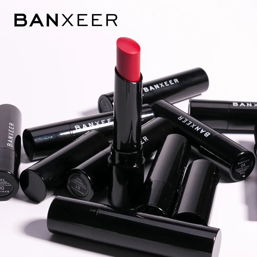BANXEER Lipstick Matte Waterproof Lips Makeup Lip Stick Long Lasting Rick Velvet Lip Stick 12 Colors Makeup Cosmetic
BANXEER Lipstick Matte Waterproof Lips Makeup Lip Stick Long Lasting Rick Velvet Lip Stick 12 Colors Makeup Cosmetic