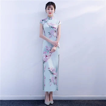 Shanghai Story 2018 New Sale Chinese Traditional Dress Long Qipao dress Short Sleeve cheongsam For Women
Shanghai Story 2018 New Sale Chinese Traditional Dress Long Qipao dress Short Sleeve cheongsam For Women
