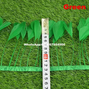 Factory Sales Cheap 10 yard/lot Beautiful Green color dyed Stripped Goose Feathers 10-15cm in width
Factory Sales Cheap 10 yard/lot Beautiful Green color dyed Stripped Goose Feathers 10-15cm in width