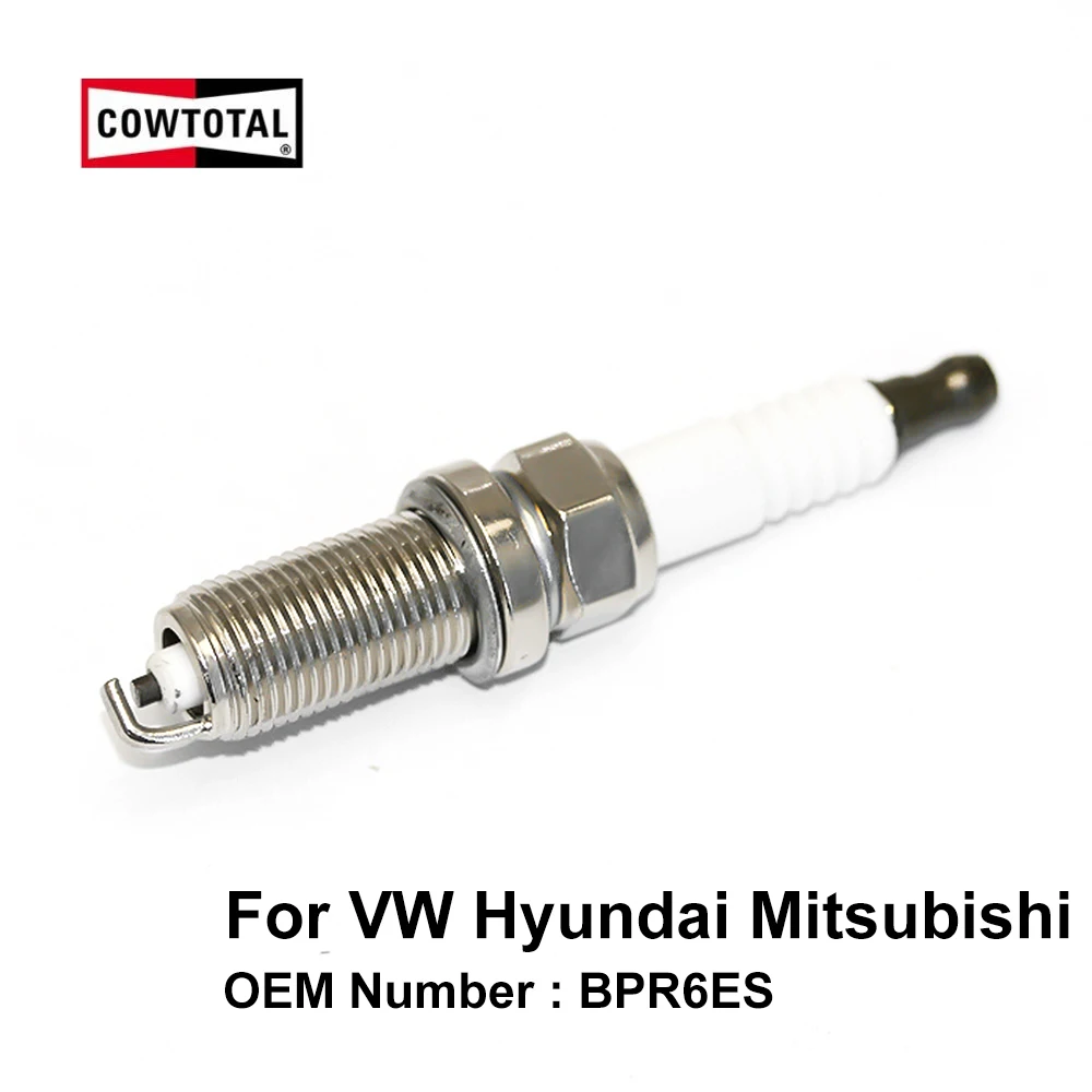 COWTOTAL Nickel Alloy Spark Plug BPR6ES for KIA Optima Sorento Hyundai Sonata Santa Fe Galloper Trajet Elantra
COWTOTAL Nickel Alloy Spark Plug BPR6ES for KIA Optima Sorento Hyundai Sonata Santa Fe Galloper Trajet Elantra