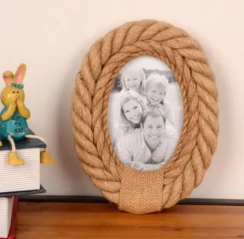 Oval 4'' x 6'' Retro Stylish Hemp Rope Wood Home Decor Photo Frame Picture Frame
Oval 4'' x 6'' Retro Stylish Hemp Rope Wood Home Decor Photo Frame Picture Frame