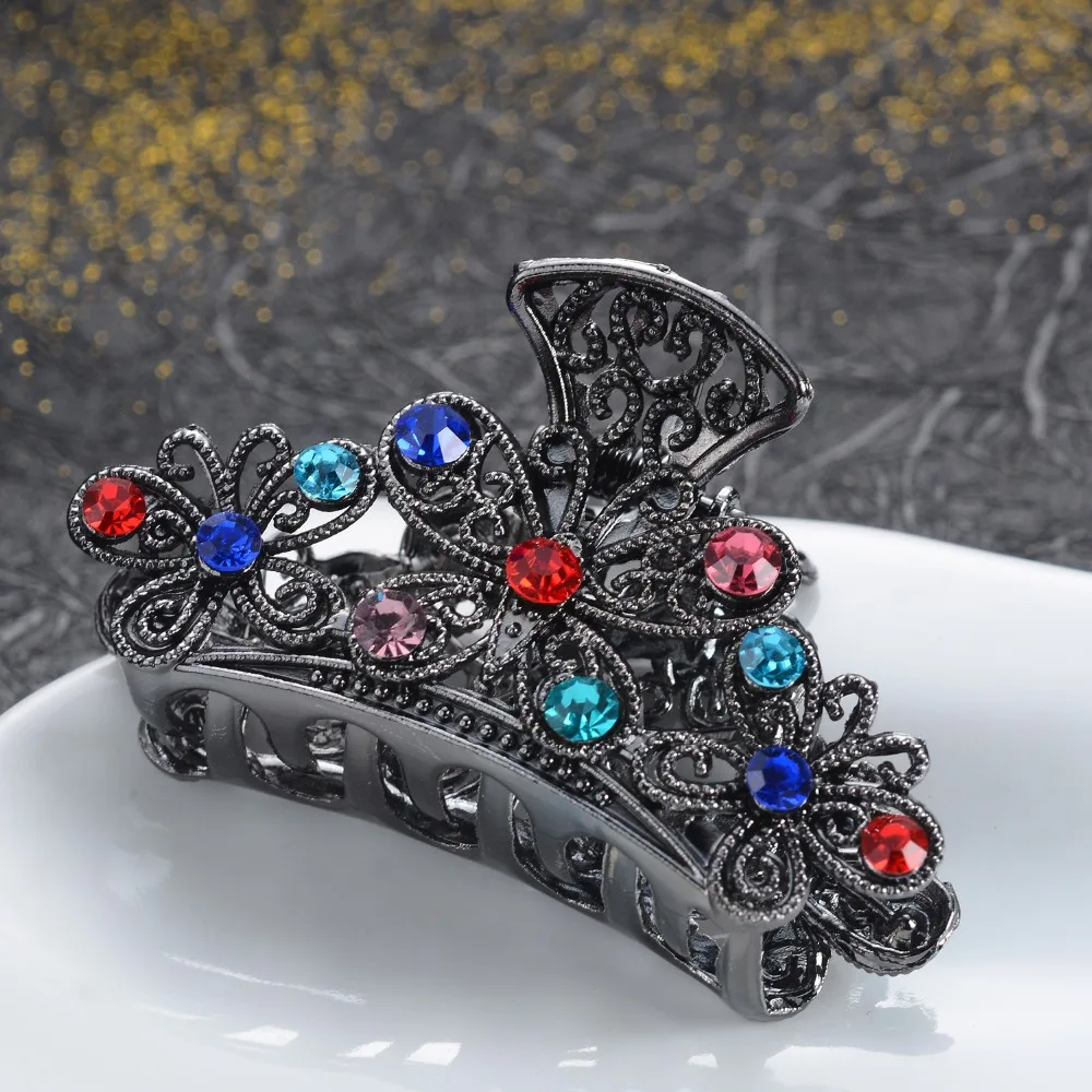 Vintage Hair Crab Clip Wedding Hair Accessories Charm Rhinestone Crystal Butterfly Hair Claws For Women Peacock Hair Jewelry NEW
Vintage Hair Crab Clip Wedding Hair Accessories Charm Rhinestone Crystal Butterfly Hair Claws For Women Peacock Hair Jewelry NEW