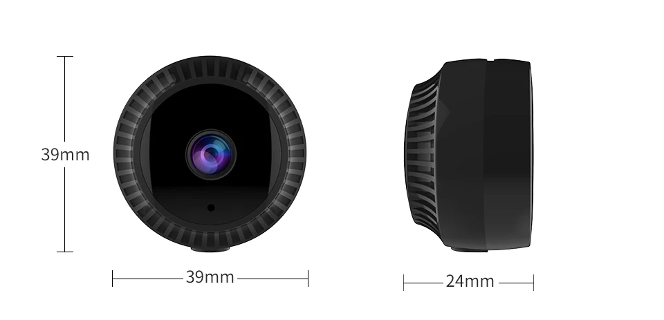 Marlboze 720P Full HD Mini IP Camera Built-in Battery Body Camera Remote playback video Wifi Web cam support APP remote control