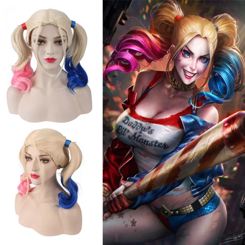 Harleen Quinzel cosplay Batman Joker Suicide Squad Harley Quinn Wig For Halloween Cosplay Costumes
Harleen Quinzel cosplay Batman Joker Suicide Squad Harley Quinn Wig For Halloween Cosplay Costumes