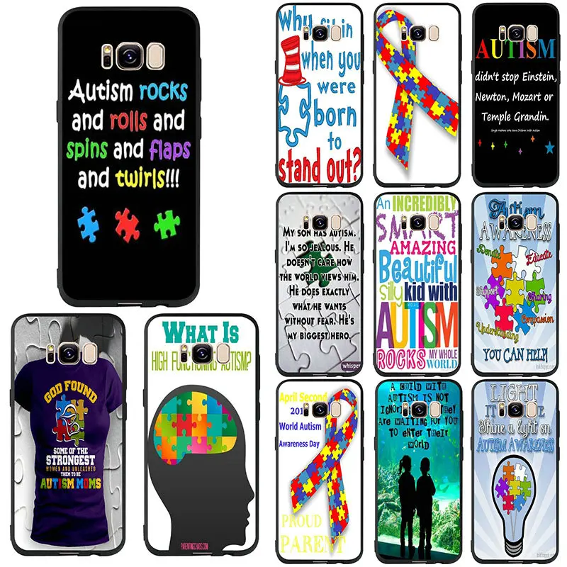 Soft Phone Cases for Samsung Galaxy Note 4 8 9 C5 C7 Pro S3 S4 S5 S6 S7 S8 S9 S10 Edge Plus Lite Shell Autism Awareness Art
Soft Phone Cases for Samsung Galaxy Note 4 8 9 C5 C7 Pro S3 S4 S5 S6 S7 S8 S9 S10 Edge Plus Lite Shell Autism Awareness Art