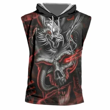 UJWI 3D Cap Vest Harajuku Men 3D Print Dragon Skull Hooded Tank Top Hombre Hip Hop Streetwear Fitness Sleeveless Hoodie Hoody
UJWI 3D Cap Vest Harajuku Men 3D Print Dragon Skull Hooded Tank Top Hombre Hip Hop Streetwear Fitness Sleeveless Hoodie Hoody