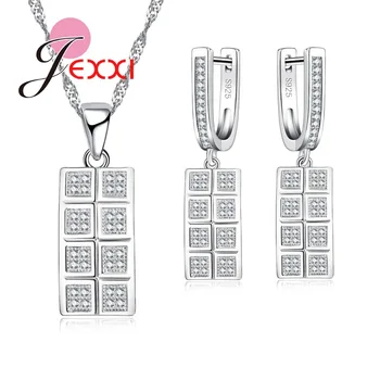 Dice Look Fashion Square Necklace Dangle Earrings For Lady Women Stamped 925 Jewelry Set For Cocktail Party Nice Gift
Dice Look Fashion Square Necklace Dangle Earrings For Lady Women Stamped 925 Jewelry Set For Cocktail Party Nice Gift