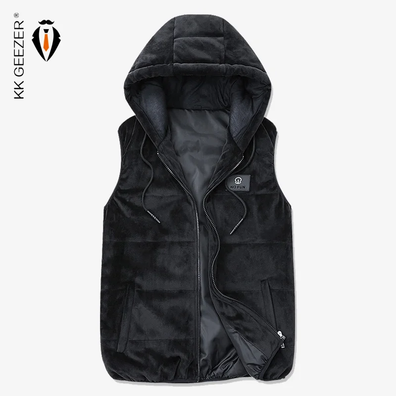 Mens Vests Jackets Sweatshirt Pleuche Streetwear Overcoats Fashion Sport Winter Sleeveless Jacket High Quality Men Thickening
Mens Vests Jackets Sweatshirt Pleuche Streetwear Overcoats Fashion Sport Winter Sleeveless Jacket High Quality Men Thickening