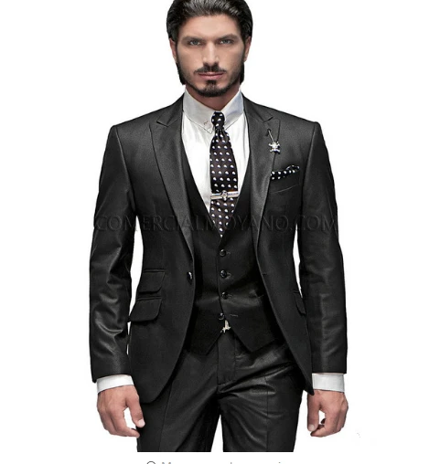 Handsome Groomsmen Peak Lapel Groom Tuxedos Mens Wedding Dress Man Jacket Blazer Prom Dinner (Jacket+Pants+Tie+Vest) A199
Handsome Groomsmen Peak Lapel Groom Tuxedos Mens Wedding Dress Man Jacket Blazer Prom Dinner (Jacket+Pants+Tie+Vest) A199