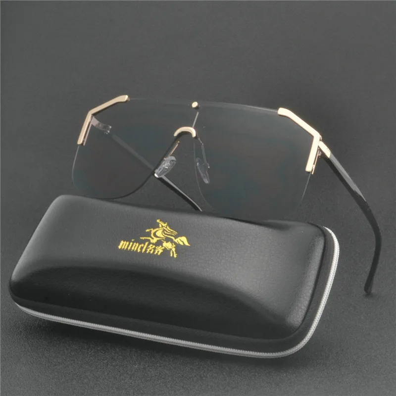 MINCL Fashion Women Oversized Sunglasses 2019 NEW Square Vintage Semi Metal Frame Men Sun Glasses Goggles UV400 with Box NX
MINCL Fashion Women Oversized Sunglasses 2019 NEW Square Vintage Semi Metal Frame Men Sun Glasses Goggles UV400 with Box NX