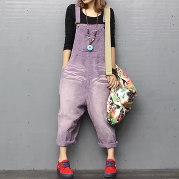 Hip hop Autumn Women Corduroy Jumpsuits Vintage Loose Thick Warm Overalls Punk Streetwear Suspenders Pants Rompers A72108
Hip hop Autumn Women Corduroy Jumpsuits Vintage Loose Thick Warm Overalls Punk Streetwear Suspenders Pants Rompers A72108