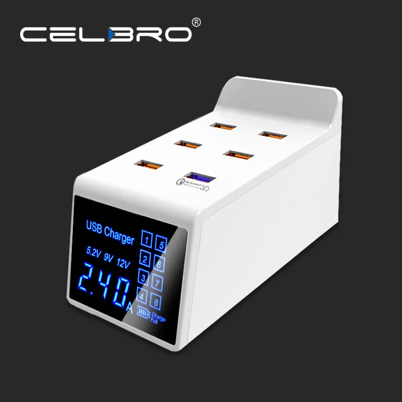 Multi Port USB Charger Quick Charge QC 3.0 Universal Desktop USB Power Strip LED Display Fast Charging 6 USB Multiple Charger 8A
Multi Port USB Charger Quick Charge QC 3.0 Universal Desktop USB Power Strip LED Display Fast Charging 6 USB Multiple Charger 8A