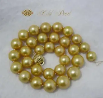 Jewelry Pearl Necklace gorgeous 9-10mm south sea round gold pearl necklace 18inch 14k gold Free Shipping
Jewelry Pearl Necklace gorgeous 9-10mm south sea round gold pearl necklace 18inch 14k gold Free Shipping