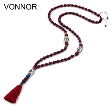 VONNOR Necklaces for Women Statement Wood Crystal Beads Strand Necklace Alloy Buddha Tassel Pendant Long Necklace Dropshipping
VONNOR Necklaces for Women Statement Wood Crystal Beads Strand Necklace Alloy Buddha Tassel Pendant Long Necklace Dropshipping