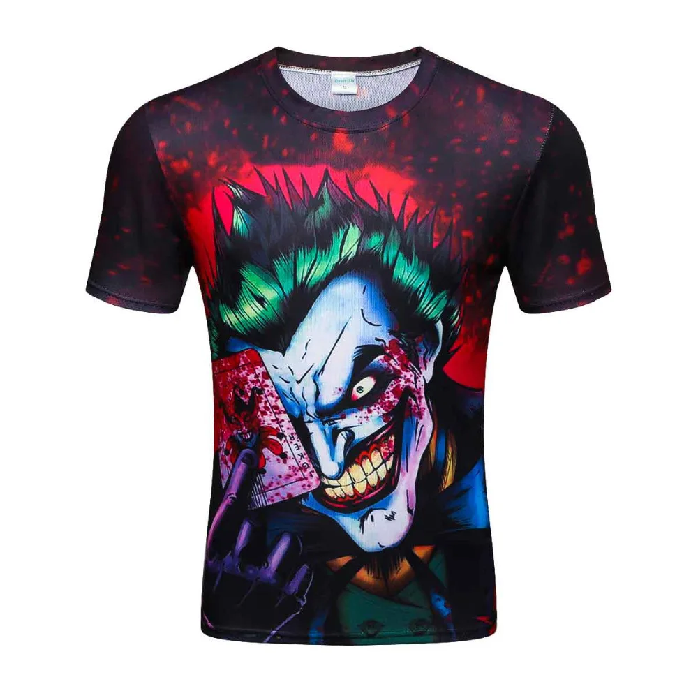 2017 new Joker joker 3d funny comics character joker with poker style 3d summer clothing t-shirt top full print t-shirt
2017 new Joker joker 3d funny comics character joker with poker style 3d summer clothing t-shirt top full print t-shirt