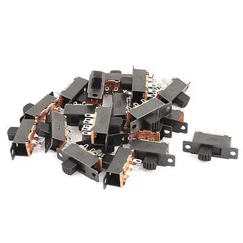 100 Pcs 5mm High Side Knob 6 Pins 2 Positions DPDT On/On Mini Slide Switch 22F 32G5 DC50V1A 
100 Pcs 5mm High Side Knob 6 Pins 2 Positions DPDT On/On Mini Slide Switch 22F 32G5 DC50V1A