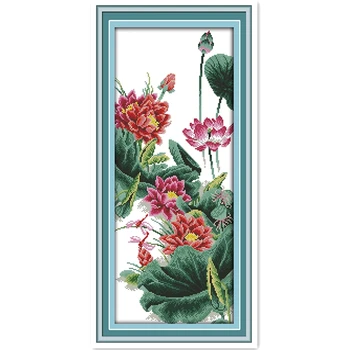 The Lotuses 11CT 14CT Printed On Canvas Cross Stitch Kit Embroidery Cross Set Chinese Counted Cross Stitch Pattern Home Decor
The Lotuses 11CT 14CT Printed On Canvas Cross Stitch Kit Embroidery Cross Set Chinese Counted Cross Stitch Pattern Home Decor