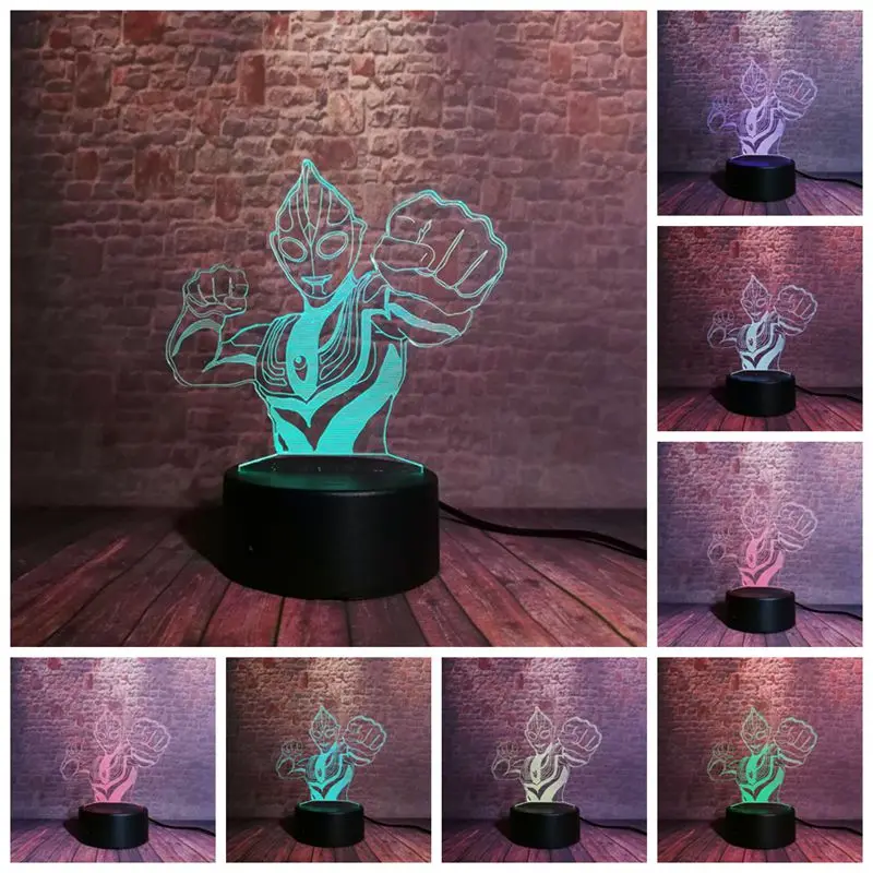 Ultraman Anime Figma Model 3D NightLight LED 7 Colors Changing Light Japan Manga Ultraman Figure Toys
Ultraman Anime Figma Model 3D NightLight LED 7 Colors Changing Light Japan Manga Ultraman Figure Toys