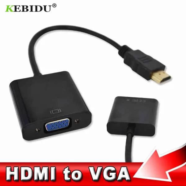 Kebidu HDMI Male to VGA Female Cable Adapter Converter With Built-in Video HD Chipset and up to 1080p for PS4 for XBOX HDTV
Kebidu HDMI Male to VGA Female Cable Adapter Converter With Built-in Video HD Chipset and up to 1080p for PS4 for XBOX HDTV
