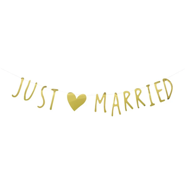 1.5M Gold Just Married Letters Golden Heart Banners Party Buntings Decor Glitter Cardboard
1.5M Gold Just Married Letters Golden Heart Banners Party Buntings Decor Glitter Cardboard