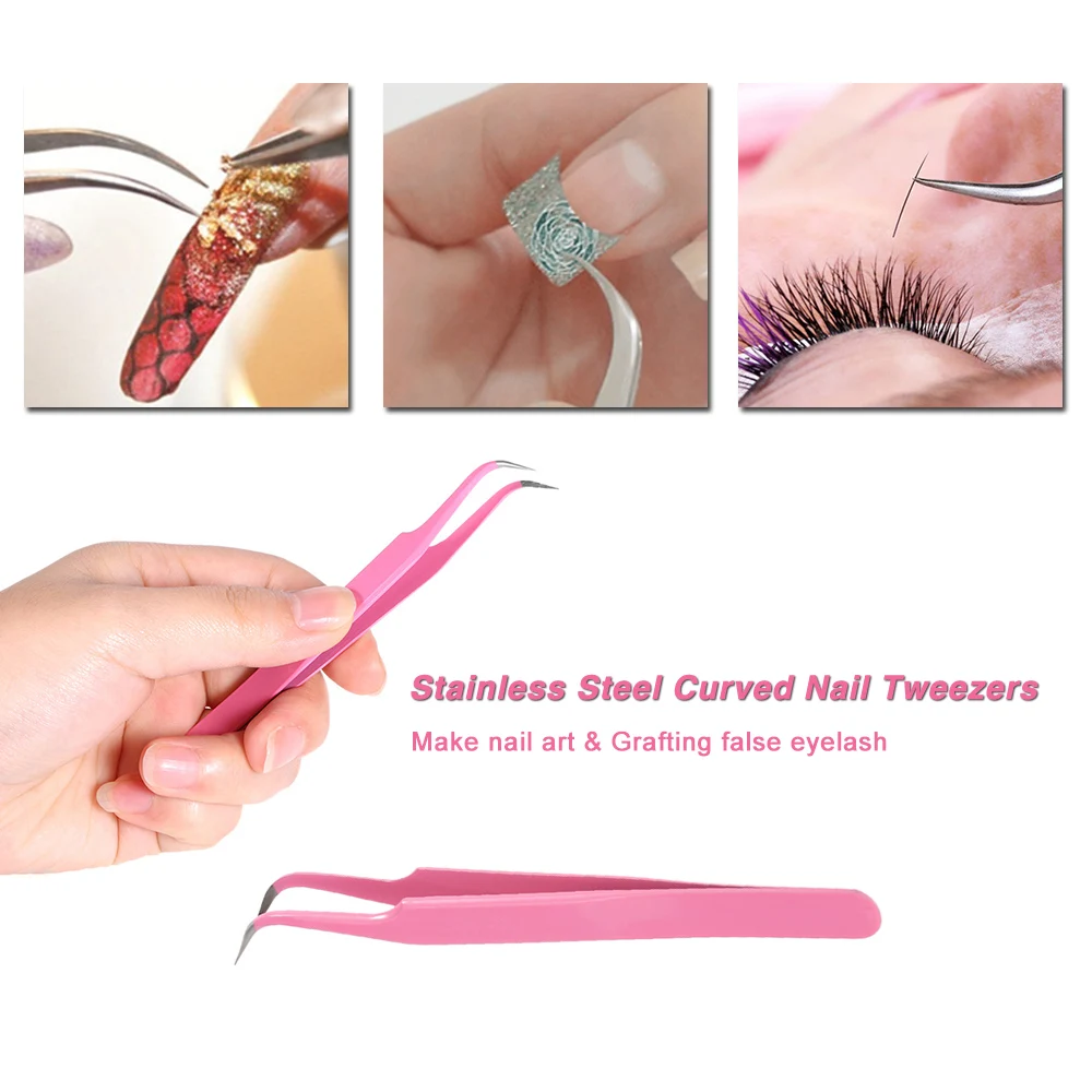 2Pcs/set Straight Tweezer Curved Tweezer for Eyelash Extension Nail Art Nippers Repair Tool Stainless Steel Pointed Clip Make Up
2Pcs/set Straight Tweezer Curved Tweezer for Eyelash Extension Nail Art Nippers Repair Tool Stainless Steel Pointed Clip Make Up