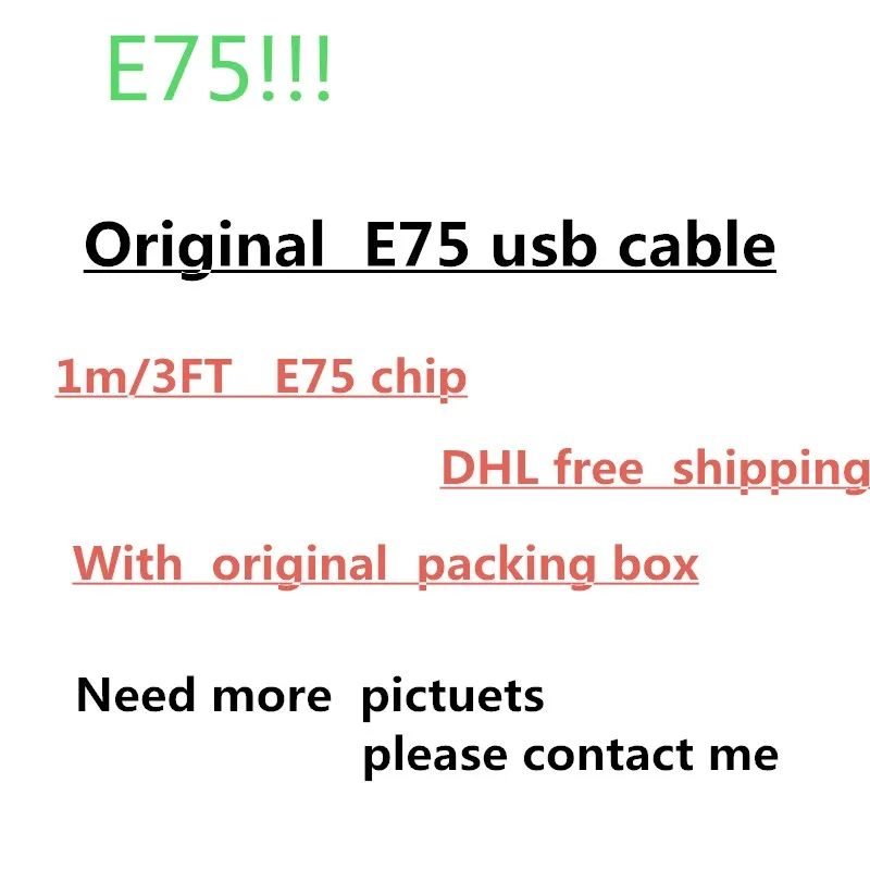 30Pcs/lot,100% Genuine AAAAA 1m/3ft E75 Chip Data USB charger Cable Foxconn for iphone 5 6 6s 7 Plus 8 X with retail box green