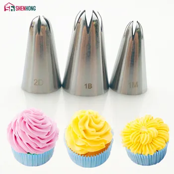 SHENHONG 3PCS Rose Cream Icing Piping Tips Cake Decoration Set Pastry Nozzle Tool Sugarcraft Bakeware Cupcake Boquillas 2D 1M 1B
SHENHONG 3PCS Rose Cream Icing Piping Tips Cake Decoration Set Pastry Nozzle Tool Sugarcraft Bakeware Cupcake Boquillas 2D 1M 1B