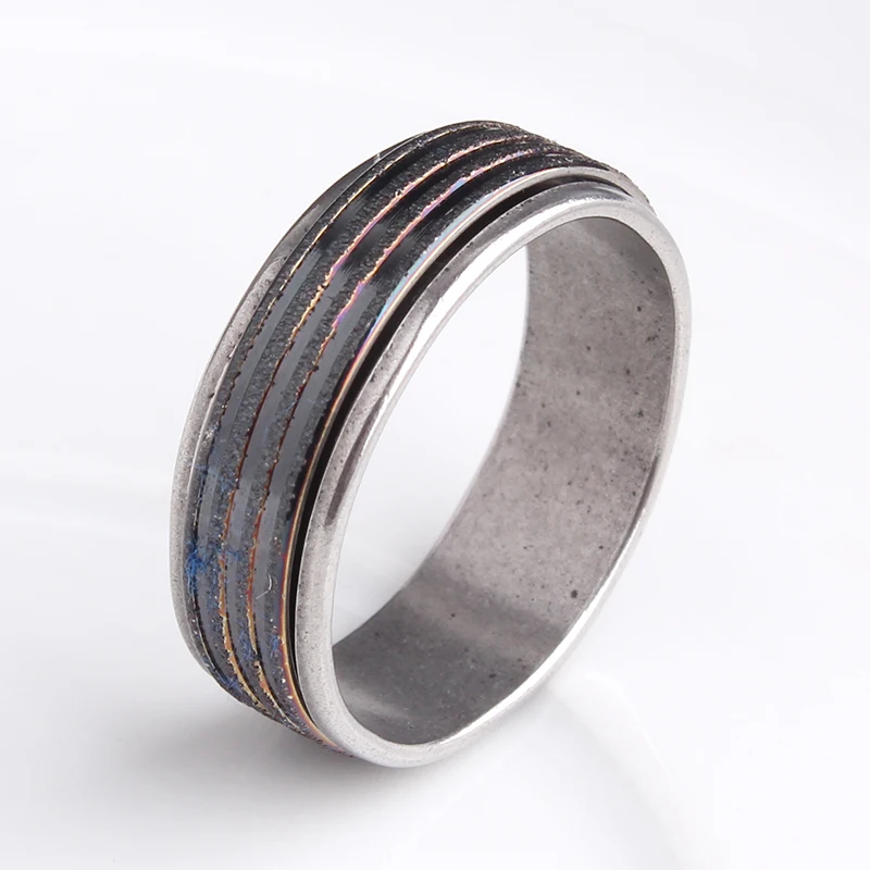 free shipping 6mm Black stripes rotation 316L Stainless Steel wedding rings for men women wholesale
free shipping 6mm Black stripes rotation 316L Stainless Steel wedding rings for men women wholesale