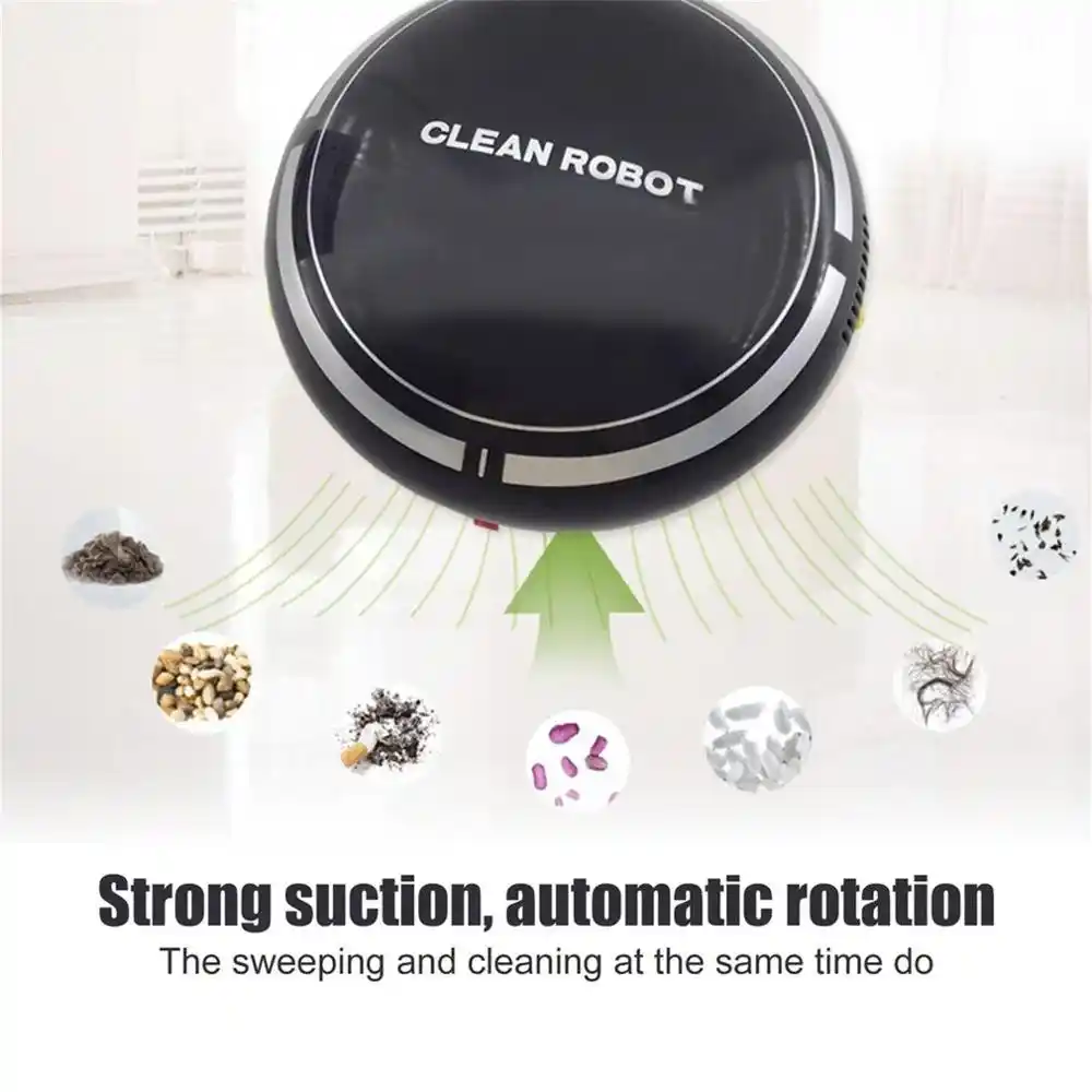 household robot,debated household mini cartoon rechargeable smart sweeping robot slim