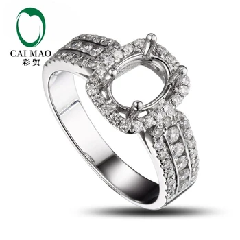 CaiMao Oval cut Semi Mount Ring Settings & 0.62ct Diamond 18k White Gold Gemstone Engagement Ring Fine Jewelry
CaiMao Oval cut Semi Mount Ring Settings & 0.62ct Diamond 18k White Gold Gemstone Engagement Ring Fine Jewelry