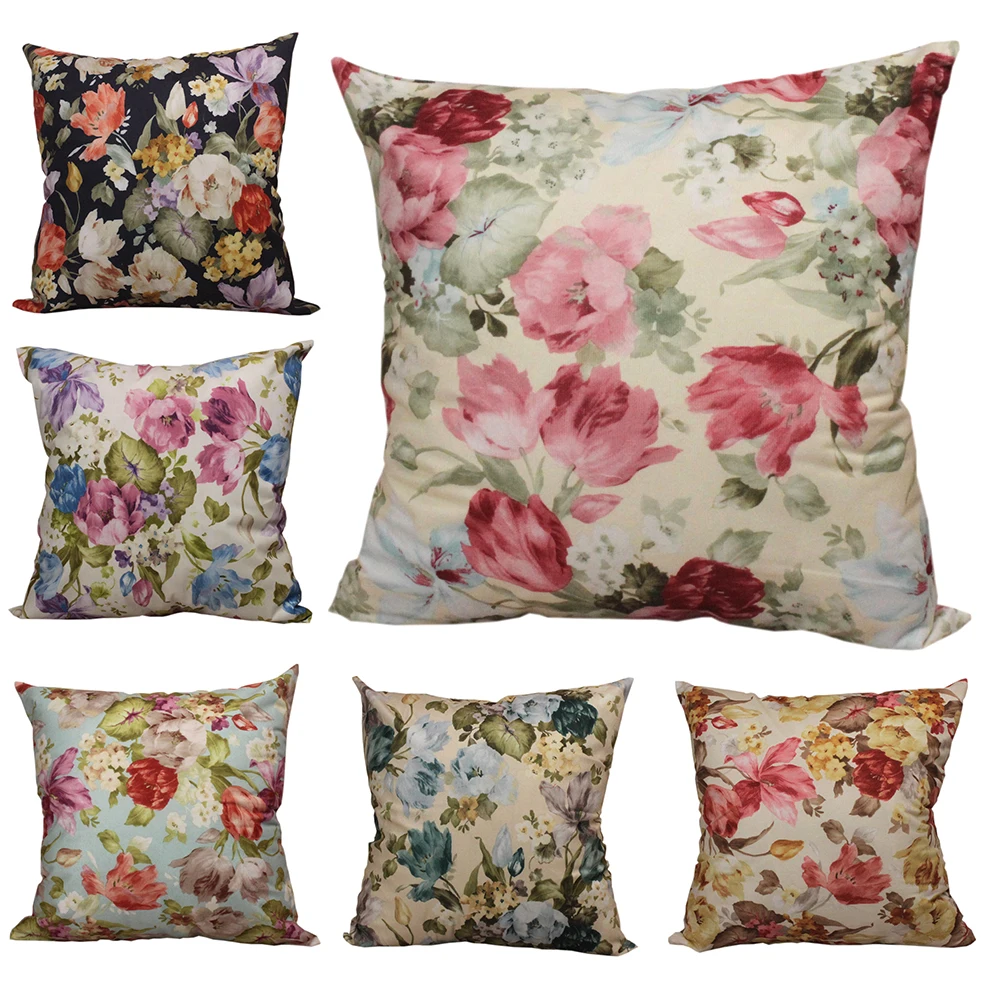 CURCYA Countryside Flowers Printed Short Plush Cushion Covers Polyester Lint Decorative Throw Pillow Covers Cases for Sofa
CURCYA Countryside Flowers Printed Short Plush Cushion Covers Polyester Lint Decorative Throw Pillow Covers Cases for Sofa