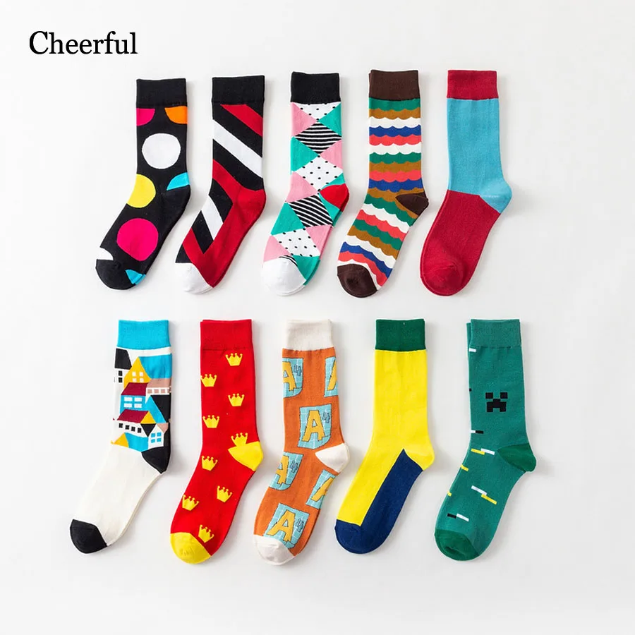 2019 New Fashion Mens Socks 100 Cotton Colorful Happy Socks Casual Harajuku Compression Socks Personality Geometric Socks
2019 New Fashion Mens Socks 100 Cotton Colorful Happy Socks Casual Harajuku Compression Socks Personality Geometric Socks