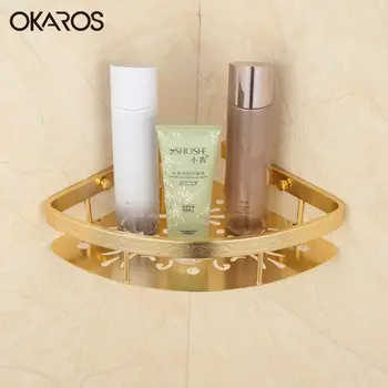 OKAROS Bathroom Shelf Single Tier Triangle Basket Bathroom Storage Rack Holder Gold Space Aluminum Wall Mounted Accessories
OKAROS Bathroom Shelf Single Tier Triangle Basket Bathroom Storage Rack Holder Gold Space Aluminum Wall Mounted Accessories