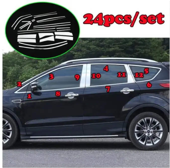 FOR FORD ESCAPE KUGA 2013 - 2019 CHROME WINDOW SILL LINING FRAME TRIM COVER MOLDING GARNISH PILLAR POST BEZEL
FOR FORD ESCAPE KUGA 2013 - 2019 CHROME WINDOW SILL LINING FRAME TRIM COVER MOLDING GARNISH PILLAR POST BEZEL