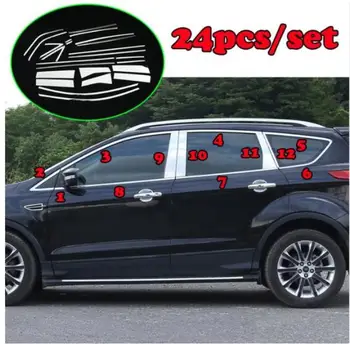 FOR FORD ESCAPE KUGA 2013 - 2019 CHROME WINDOW SILL LINING FRAME TRIM COVER MOLDING GARNISH PILLAR POST BEZEL 
FOR FORD ESCAPE KUGA 2013 - 2019 CHROME WINDOW SILL LINING FRAME TRIM COVER MOLDING GARNISH PILLAR POST BEZEL