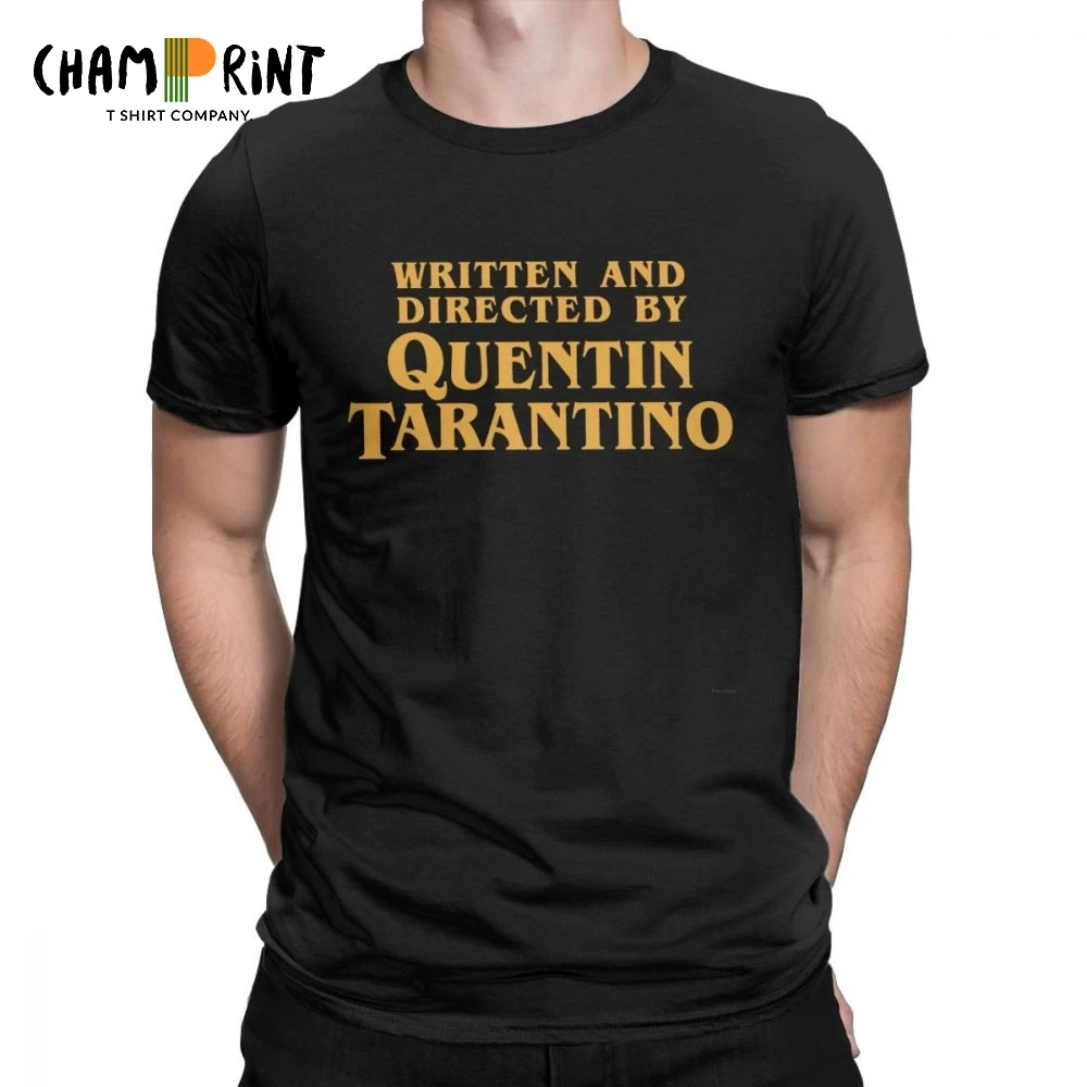Men T-Shirt Written And Directed By Quentin Tarantino Movie Tee Shirt Pulp Fiction T Shirts Django Kill Bill John Travolta Tops
Men T-Shirt Written And Directed By Quentin Tarantino Movie Tee Shirt Pulp Fiction T Shirts Django Kill Bill John Travolta Tops