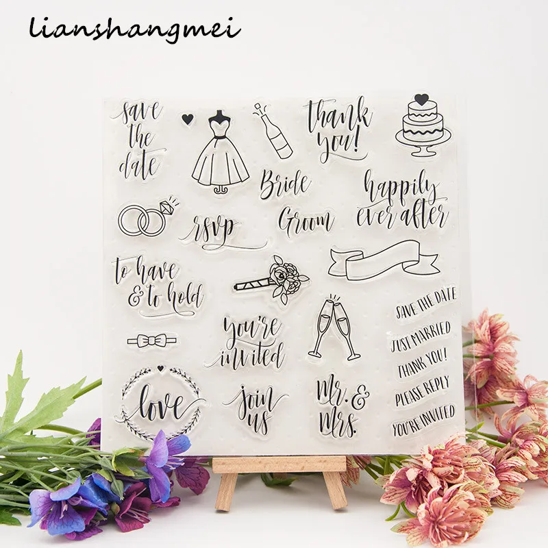 Wedding greeting card Transparent Clear Silicone Stamp/Seal for DIY scrapbooking/photo album Decorative clear stamp
Wedding greeting card Transparent Clear Silicone Stamp/Seal for DIY scrapbooking/photo album Decorative clear stamp