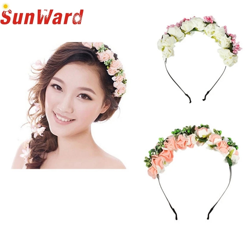 Delicate Korean Style Women Hairbands Flower Floral Bridal Hair Accessories Bride Hair Wreath Wedding Ornaments 0809
Delicate Korean Style Women Hairbands Flower Floral Bridal Hair Accessories Bride Hair Wreath Wedding Ornaments 0809