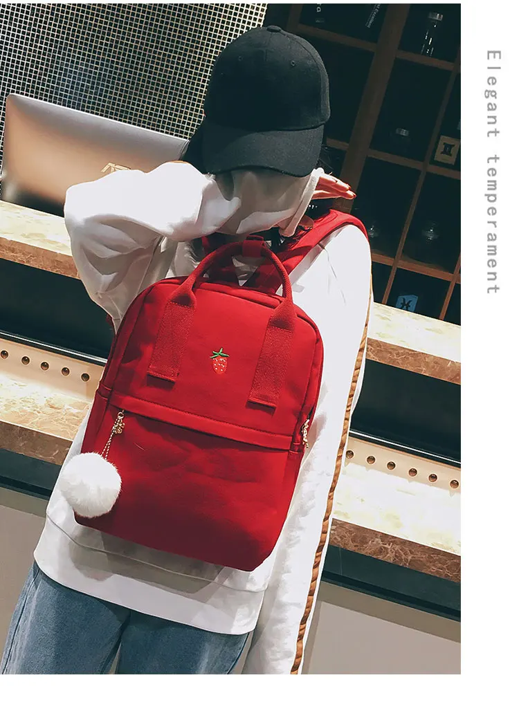 Women Backpack for School Teenagers Girls Vintage Stylish School Bag Ladies Canvas Fabric Backpack Female Bookbag Mochila 1574 26