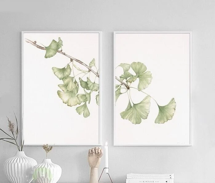 2 Piece fresh green ginkgo biloba foliage simple Nordic canvas painting poster print wall art picture home decoration frameless
2 Piece fresh green ginkgo biloba foliage simple Nordic canvas painting poster print wall art picture home decoration frameless