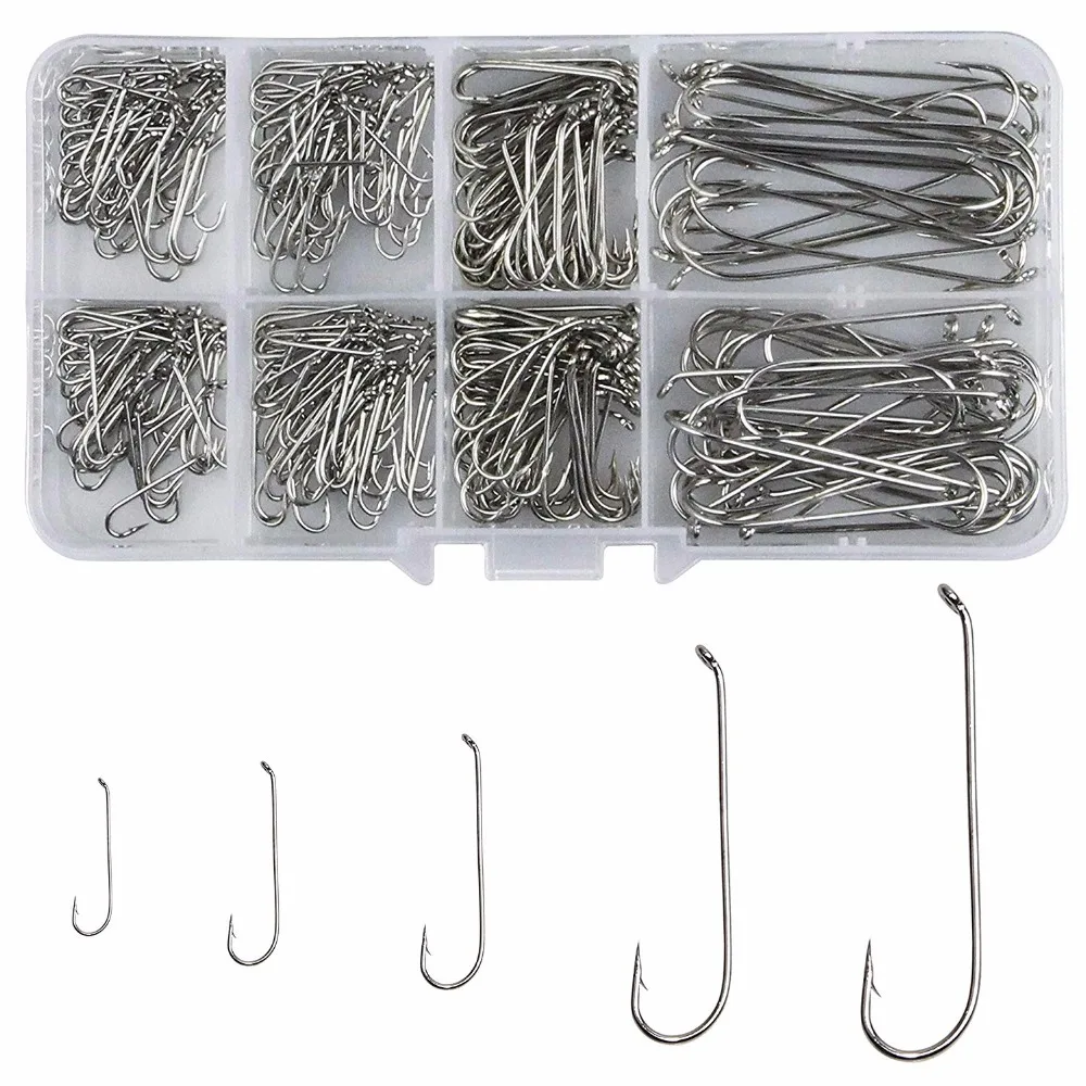 350pcs 79580 High Carbon Steel Fishing Hooks White Long Shank Streamer Dry Fly Tying Fishing Hook Jig Set Box
350pcs 79580 High Carbon Steel Fishing Hooks White Long Shank Streamer Dry Fly Tying Fishing Hook Jig Set Box