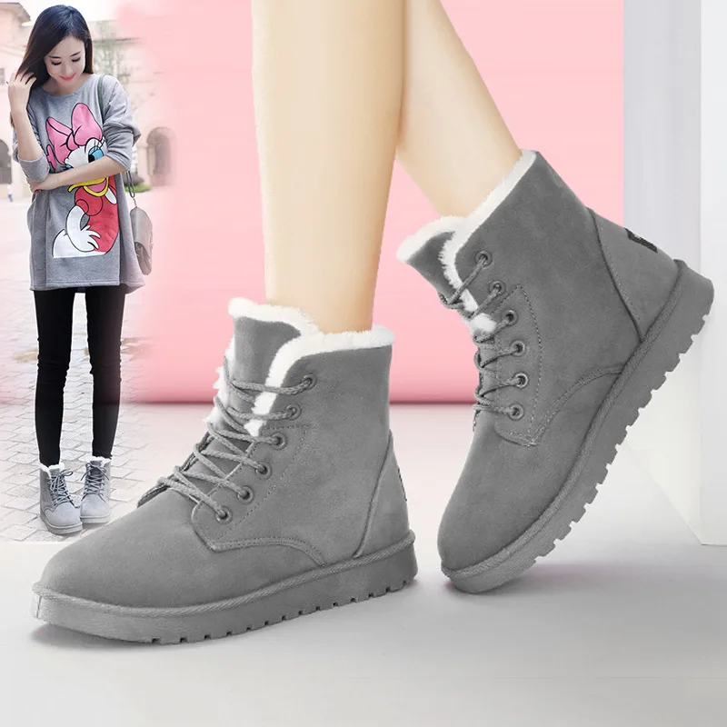 REETENE Super Warm Women Boots Suede Ankle Boots Women Warm Fur Snow Boots 2018 Winter Shoes Women Ladies Work Female Shoes
REETENE Super Warm Women Boots Suede Ankle Boots Women Warm Fur Snow Boots 2018 Winter Shoes Women Ladies Work Female Shoes
