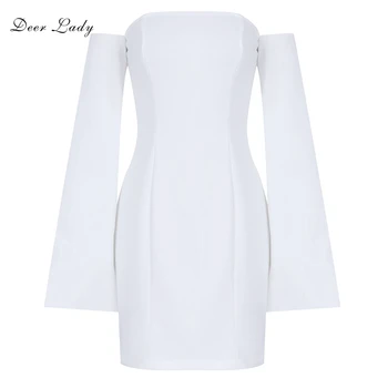 Deer Lady Summer Party Dress 2019 Mini Off Shoulder Bodycon Dress White Strapless Club Dress
Deer Lady Summer Party Dress 2019 Mini Off Shoulder Bodycon Dress White Strapless Club Dress